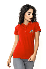 Premium 100% Australian Cotton Red Women's Polo Shirt